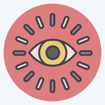 Icon Monitoring. related to Business Analysis symbol. color mate style simple design editable. simple illustration vector