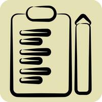 Icon Inspection. related to Business Analysis symbol. hand drawn style simple design editable. simple illustration vector