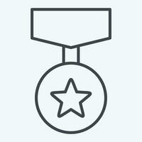 Icon Badge 4. related to Award symbol. line style. simple design editable. simple illustration vector