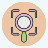 Icon Scope. related to Business Analysis symbol. color mate style simple design editable. simple illustration vector