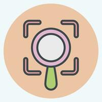 Icon Scope. related to Business Analysis symbol. color mate style simple design editable. simple illustration vector