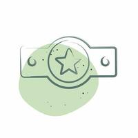 Icon Award 3. related to Award symbol. Color Spot Style. simple design editable. simple illustration vector