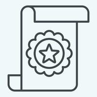 Icon Award 2. related to Award symbol. line style. simple design editable. simple illustration vector