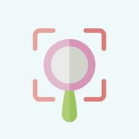 Icon Scope. related to Business Analysis symbol. flat style simple design editable. simple illustration vector