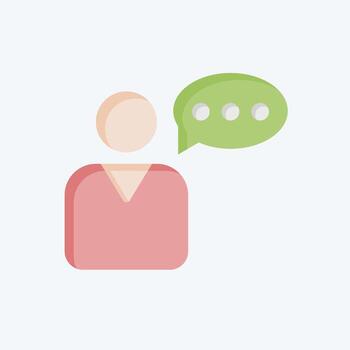 Icon User Story. related to Business Analysis symbol. flat style simple design editable. simple illustration vector