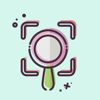 Icon Scope. related to Business Analysis symbol. MBE style simple design editable. simple illustration vector