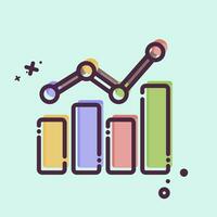 Icon Benchmarking. related to Business Analysis symbol. MBE style simple design editable. simple illustration vector