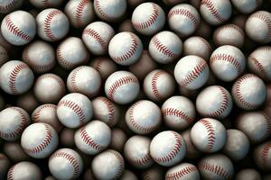 Baseball ball background. Generate Ai photo