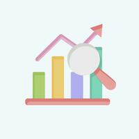 Icon Analysis. related to Business Analysis symbol. flat style simple design editable. simple illustration vector