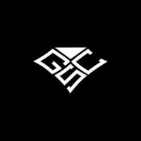 gsc letra logo vector diseño, gsc sencillo y moderno logo. gsc lujoso alfabeto diseño