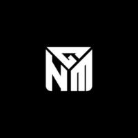 gnm letra logo vector diseño, gnm sencillo y moderno logo. gnm lujoso alfabeto diseño