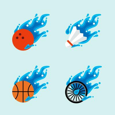 bowling ball flying water ball icon Design Vector, liquid fluid Concept Design, Creative Symbol.