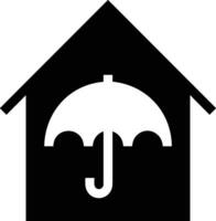 Umbrella protection icon symbol vector image. Illustration of the safety protect umbrella security design image