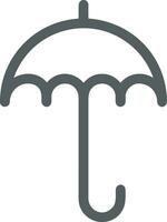 Umbrella protection icon symbol vector image. Illustration of the safety protect umbrella security design image