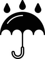 Umbrella protection icon symbol vector image. Illustration of the safety protect umbrella security design image