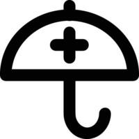 Umbrella protection icon symbol vector image. Illustration of the safety protect umbrella security design image