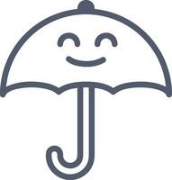 Umbrella protection icon symbol vector image. Illustration of the safety protect umbrella security design image