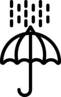 Umbrella protection icon symbol vector image. Illustration of the safety protect umbrella security design image