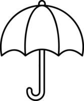 Umbrella protection icon symbol vector image. Illustration of the safety protect umbrella security design image