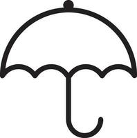 Umbrella protection icon symbol vector image. Illustration of the safety protect umbrella security design image