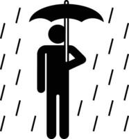 Umbrella protection icon symbol vector image. Illustration of the safety protect umbrella security design image