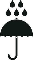 Umbrella protection icon symbol vector image. Illustration of the safety protect umbrella security design image