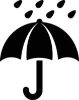 Umbrella protection icon symbol vector image. Illustration of the safety protect umbrella security design image