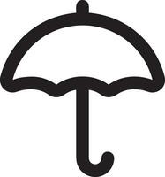 Umbrella protection icon symbol vector image. Illustration of the safety protect umbrella security design image