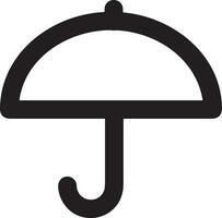 Umbrella protection icon symbol vector image. Illustration of the safety protect umbrella security design image