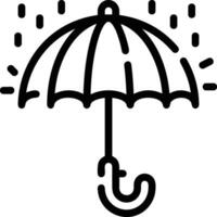 Umbrella protection icon symbol vector image. Illustration of the safety protect umbrella security design image