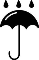 Umbrella protection icon symbol vector image. Illustration of the safety protect umbrella security design image