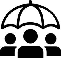 Umbrella protection icon symbol vector image. Illustration of the safety protect umbrella security design image