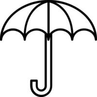 Umbrella protection icon symbol vector image. Illustration of the safety protect umbrella security design image