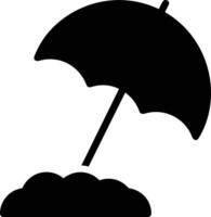 Umbrella protection icon symbol vector image. Illustration of the safety protect umbrella security design image