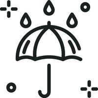 Umbrella protection icon symbol vector image. Illustration of the safety protect umbrella security design image