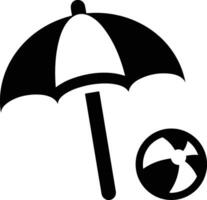 Umbrella protection icon symbol vector image. Illustration of the safety protect umbrella security design image