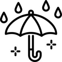 Umbrella protection icon symbol vector image. Illustration of the safety protect umbrella security design image