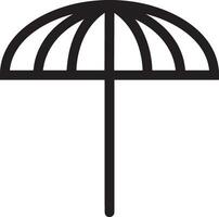 Umbrella protection icon symbol vector image. Illustration of the safety protect umbrella security design image
