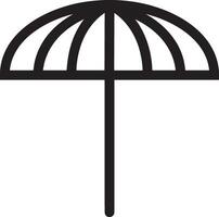 Umbrella protection icon symbol vector image. Illustration of the safety protect umbrella security design image