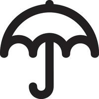 Umbrella protection icon symbol vector image. Illustration of the safety protect umbrella security design image