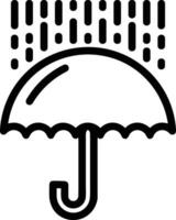 Umbrella protection icon symbol vector image. Illustration of the safety protect umbrella security design image