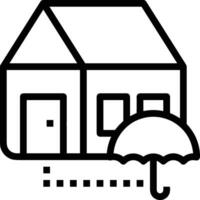 Umbrella protection icon symbol vector image. Illustration of the safety protect umbrella security design image