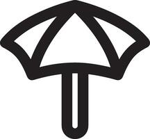 Umbrella protection icon symbol vector image. Illustration of the safety protect umbrella security design image