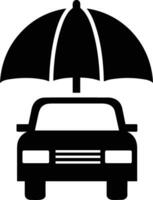 Umbrella protection icon symbol vector image. Illustration of the safety protect umbrella security design image