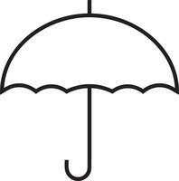 Umbrella protection icon symbol vector image. Illustration of the safety protect umbrella security design image