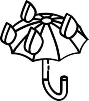 Umbrella protection icon symbol vector image. Illustration of the safety protect umbrella security design image