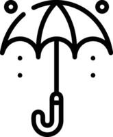 Umbrella protection icon symbol vector image. Illustration of the safety protect umbrella security design image