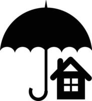 Umbrella protection icon symbol vector image. Illustration of the safety protect umbrella security design image