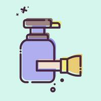 Icon Shaving Cream. related to Bathroom symbol. MBE style. simple design editable. simple illustration vector