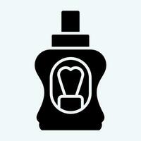 Icon Mouthwash. related to Bathroom symbol. glyph style. simple design editable. simple illustration vector